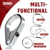 TIGERSGATE 1 1/2"" Chrome Billet Handlebar Frame Mount Clutch Cable