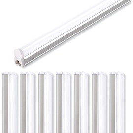 Barrina LED Shop Light 4FT, 2200lm, 4000K Cool White, T5 Led Fixture, Linkable Shop Lights, Ceiling and Under Cabinet Light, Tube Lights for Garage Warehouse Workshop Basement, ETL Listed, 8 Pack