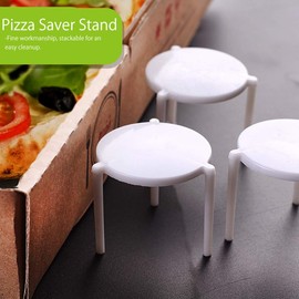Hemoton 100Pcs Pizza Table Box Saver Stands Tripod Pizza Tripod Stack Pizza Tripod for Home Restaurant Pizza Toppings Station