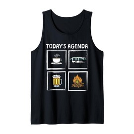 Cool Pop Up Camper Art For Men Women Caravan Popup Camper Tank Top
