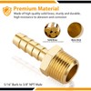 KOOTANS 4pcs 5/16" Hose Barb to 3/8 NPT Male Brass