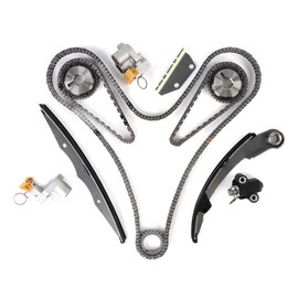 Engine Timing Chain Kit 4.0L Fit for 2005-2015 Xterra Frontier, for 2012-2015 NV1500 NV2500 NV3500,for 2005-2012 Pathfinder for 2009-2012 Equator Car Parts Sets with Sprocket Guide Rail Tensioner