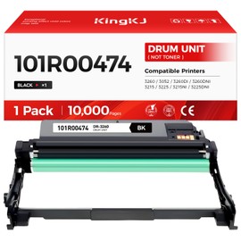 101R00474 Drum Unit (Not Toner)Black 1-Pack High-Yield Replacement for Xerox 3260 3215 Image-Drum Compatible for Xerox Phaser 3260 3052 3260DI 3260DNI WorkCentre 3215 3225 3215NI 3225DNI Laser Printer