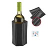2Pcs Wine Cooler Sleeve Wine Bottle Chiller Ice Pack Adjustable