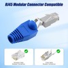 YIOVVOM Soft Plastic Ethernet RJ45 Cable Connector Boots Cover Strain