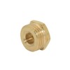 Dsmpipeft 2pcs Brass Reducer Hex Bushing, NPT Male to NPT
