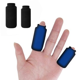 ThreeH 2Pcs Finger Ice Pack Reusable Hot Cold Therapy Gel Ice Sleeves for Arthritis Finger Toe Injuries Tendonitis and Swollen Finger,Black