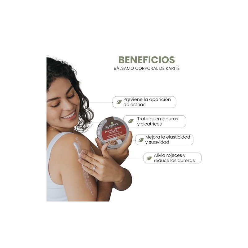 Rusens - Bálsamo Corporal de Karité y Caléndula 100% Natural,