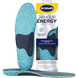 Dr. Scholl's 24-Hour Energy Insoles - Returns Energy with Every Step, Relieves Tired, Aching Feet with Memory Foam, Boosting Beads Technology, Flexible Arch Support, EU Size 40-47.5