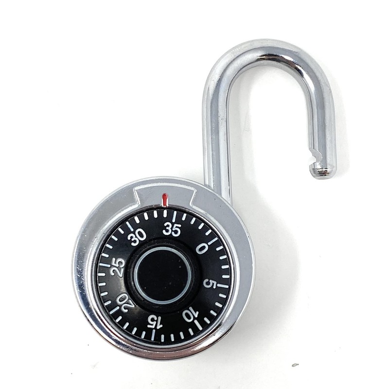 Standard Dial Combination Lock, 2 in. Wide with Different Combination