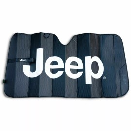 Plasticolor New JEEP Black Matte Car Truck Suv Front Windshield Accordion Folding Sun Shade