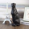 Polyroyal Cheetah Statue - Black Panther Leopard 11”H Resin Modern