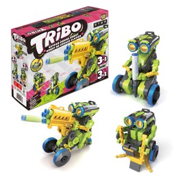 Tribo 3-in-1 Keypad Coding Robot | DIY Programmable Keypad Robot Kit | Educational STEM Coding Toys for Kids & Teens | Bilingual Manual English & Français