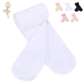 Aigoda Ballet Tights, Children, 90D, 4 Colors, 5 Sizes, Girls Tights, Kids, Juniors, Adults, Women's, Spring, Autumn, Winter, Stretchable, white