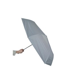 Paraguas Sombrilla Plegable De Bolsillo, Tu Compañero Ideal, 100% Poliéster, Fácil De Limpiar, Resistente y Compacto, Diámetro 99 cm (Gris)