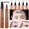 Professional Waterproof Eyebrow Pencil - Easy to Shape, Long Lasting