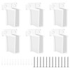 6 PCS Wire Shelf End Bracket, Plastic Closet Shelves Brackets