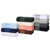 Superior 6-Piece Cotton Towel Set, Geometric Design, Dobby Border, Plush