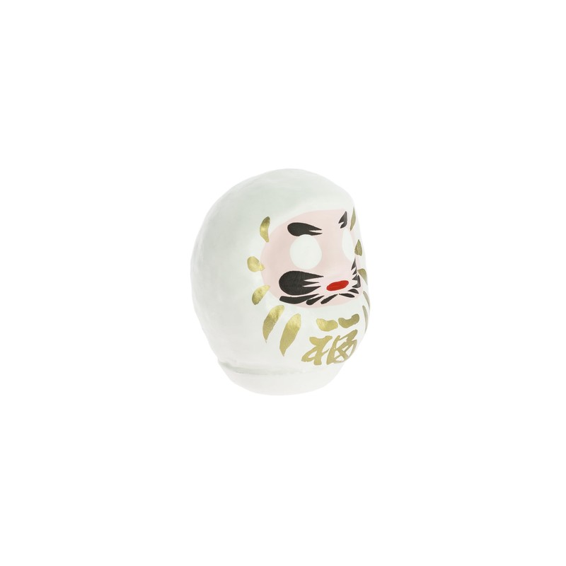 Tierra Zen 6.5 cm Daruma, Paper, White, 6.5 cm