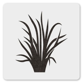 MAGJUCHE Grass Stencil 6 Inches, Reusable Grass Stencil for Painting DIY Crafts Decor