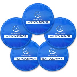 Reusable Round Hot and Cold Gel Ice Packs for Injuries | Cold Compress, Ice Pack, Cold Pack, Gel ice Pack, Cold Packs for Injuries | 5 Pack