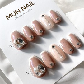 Creaming nail tipcolor changeable - long point / 크리밍 네일팁색상변경가능 - 롱포인트