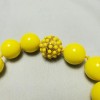 Ali Khan Yellow beaded necklace with magnetic clasp NWT