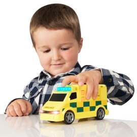 Halsall Toys Europe Ltd Teamsterz Small Light & Sound UK Ambulance | Kids Emergency Medic Rescue Toy Vehicle Great For Children Aged 3+