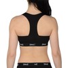 Everlast Womens Casual Sports Bra, COM D: Black, Black, Large