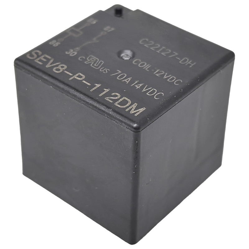 2-Pack SEV8-P-112DM Relay - 70A 12VDC 4-Pin SPST Automotive Relay