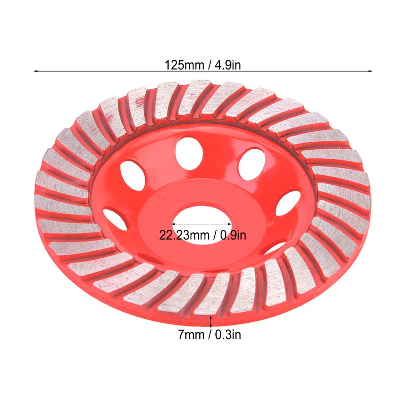 125mm Diamond Segment Grinding Wheel Cup Cutting Disc for Concrete