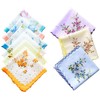 forlisea Womens Bello algodón floral pañuelo Wendding Partido tela pañuelo,