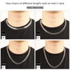 CaptainSteeL Miami Cuban Chain Necklace for Men/Women,316L Stainless Steel 5/9MM