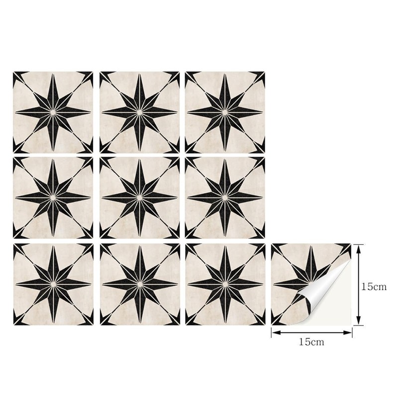 Sarini 10PcsTile Stickers, Apply To Tile Around Fireplace, Stick And