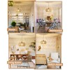 Rattan Boho Hanging Light,12.6'' Natural Hand Woven Fabric Drum Light,Plug