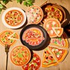 Affrolling 80 Pcs Pizza Party Decorations Cutouts with Glue Point
