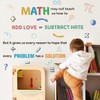 62pcs Math Wall Stickers Colorful Mathematics Wall Decals Peel and