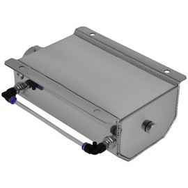 maXpeedingrods Universal 2L Radiator Overflow Tank Aluminium Alloy Coolant Engine Oil Catch Can Expansion Tank Reservoir