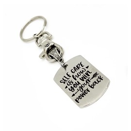 Self Care Gift, Self Care Is How You Win Your Power Back Keychain Gift, Affirmation Gifts, Strong Woman Gift, Divorce Gift, Wife Gift