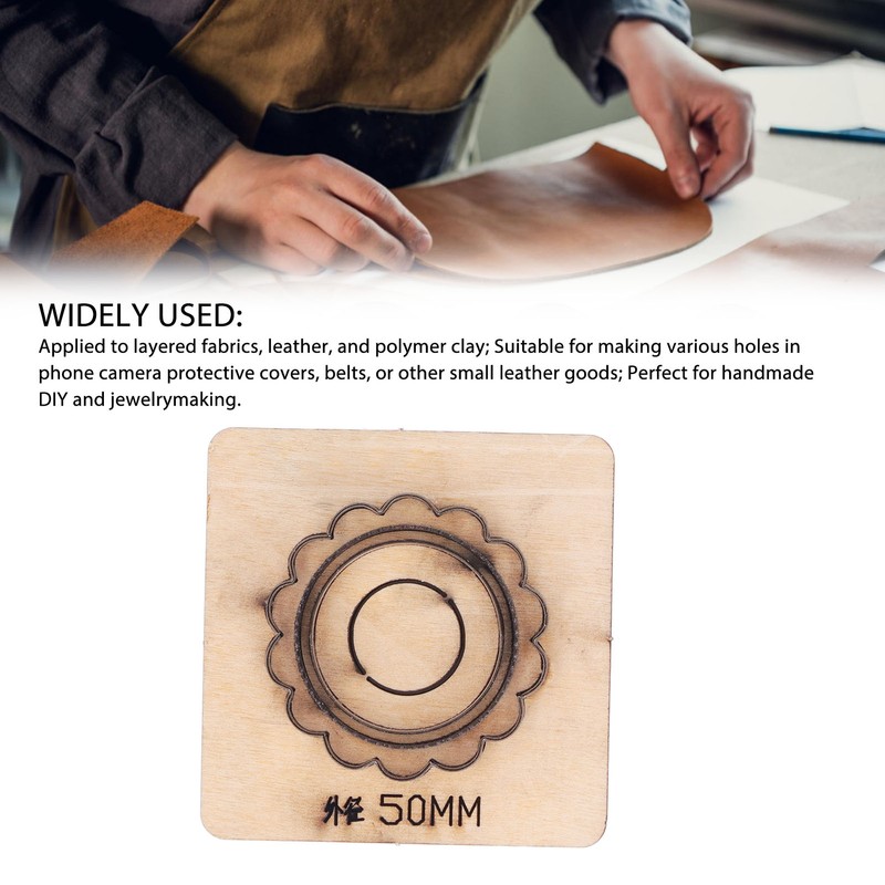 Leather Cutting Dies Sunflower Shaped 7.5x7.5x2.3cm Size 50mm Diameter Precise