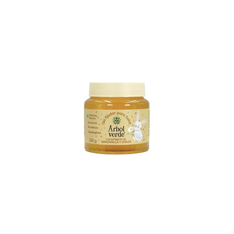 Gel Fijador para Bebé con Extracto de Manzanilla y Linaza