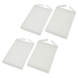 vhbw Filter Set Compatible with Zehnder ComfoSpot 50 Ventilation Unit - Air Filter G4 / F7 (Pack of 4), 18 x 12 x 4 cm, White
