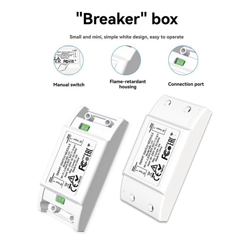 ZENWORYS 16A Bluetooth Smart Switch with 1 Group Panel Remote