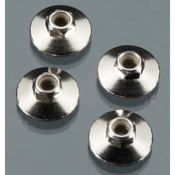 HPI Racing Z671 Flanged Lock Nut, M5X8Mm, Silver, (4Pcs)