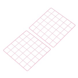 PATIKIL Wire Wall Grid Panel 30x30cm, 2 Pack Board Photo Pictures Memo Display Grid Panels Hanging Organizer Wall Decorative Panel for Home Office Wedding, Pink