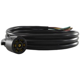 Conntek 10110-108 Heavy-Duty 7-Way Plug to Roj (9 Feet),Black