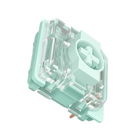 Gateron KS-33 Low Profile 2.0 Jade Tactile Keyboard Switch, 65gf 3 Pin RGB LED Factory Pre-lubed Key Swiches for MX Mechanical Keyboard(Jade,90Pcs)