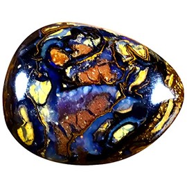 7.60 ct FANCY SHAPE (16 x 13 mm) MULTI COLOR AUSTRALIAN KOROIT BOULDER OPAL NATURAL LOOSE GEMSTONE