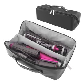Buwico Portable Carrying Pouch for Dyson Airwrap Styler, Supersonic Hair Dryer and Attachments (Black)