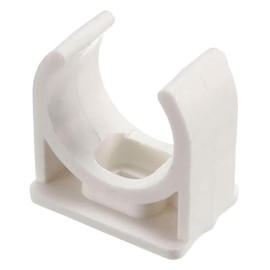 100 Pcs U-Shaped PVC Water 25mm Pipe Clamps Clips, U-Shaped Buckles Fit for 1" (25mm) Water Pipes and TV Trays Tubing Hose Hanger Support Pex Tubing